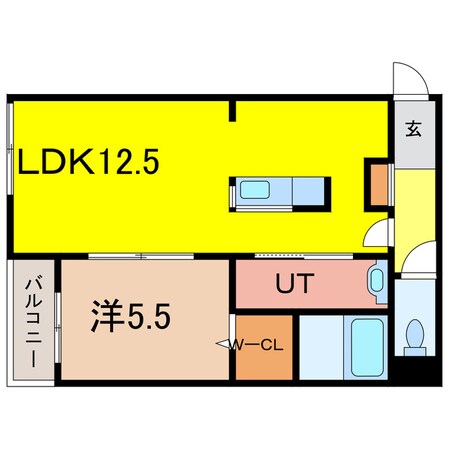 ATLANTIS3条通の物件間取画像